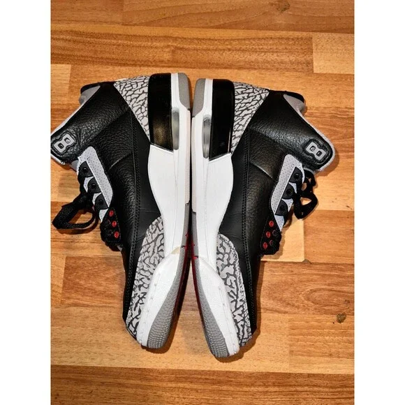 Air Jordan 3 Retro OG Mid Black Cement Size 10 - Picture 4 of 8